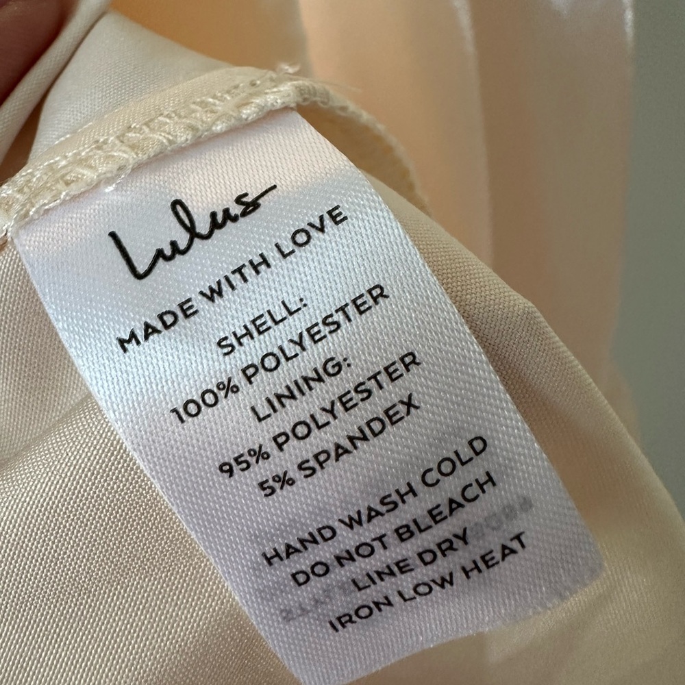 NWT LULUS SIZE XS Heavenly Essence Cream Organza Tiered Ruffled Midi Dress - Picture 7 of 8